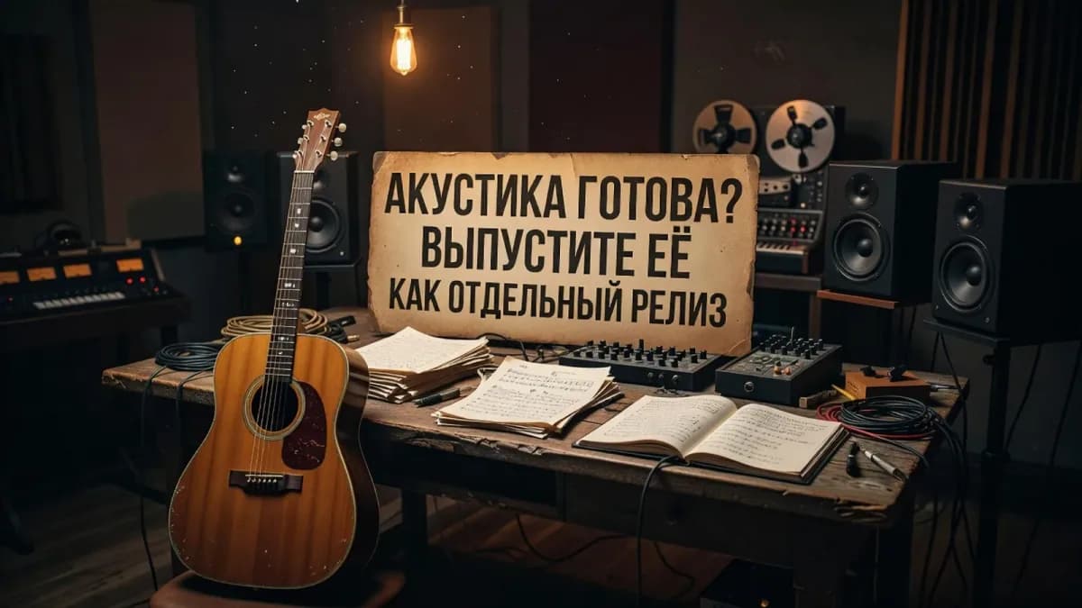 Акустика готова — выпустите её как отдельный релиз: когда публиковать акустическую версию