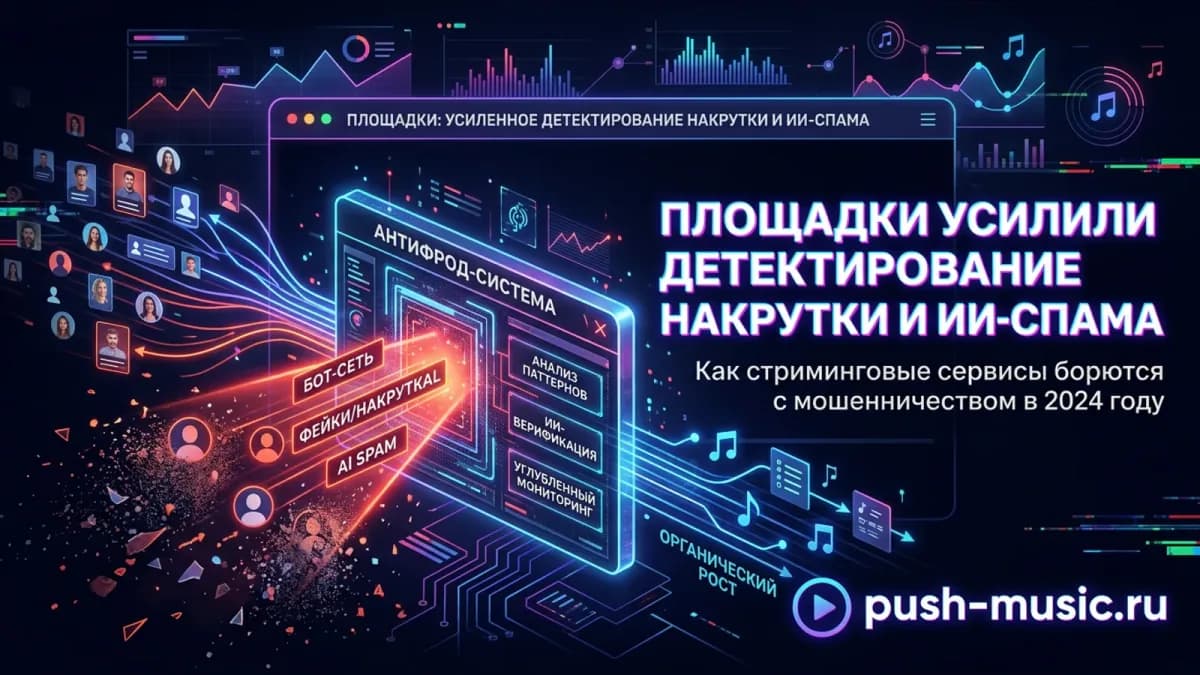 Антифрод-система стриминга отсекает бот-сети, фейковые прослушивания и ИИ-спам: анализ паттернов, ИИ-верификация и углублённый мониторинг