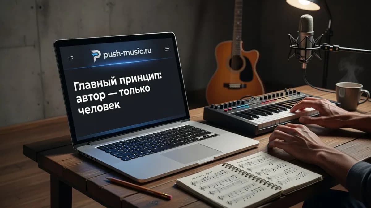Где появляется охрана ИИ-трека: творческий вклад человека — текст, вокал, аранжировка и отбор материала