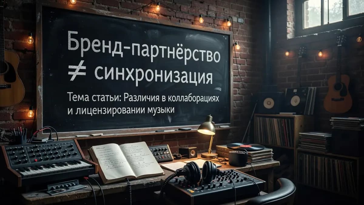 Бренд-партнёрство не равно синхронизация: разница между коллаборацией с брендом и лицензированием музыки