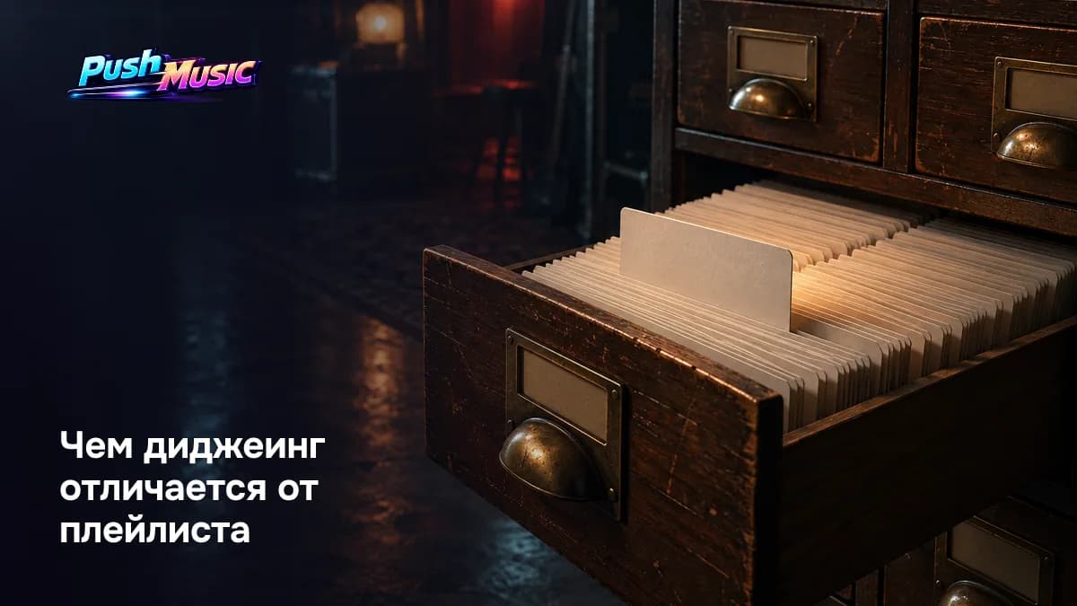 Чем диджейский сет отличается от плейлиста: переходы, темп и драматургия вместо простого порядка треков