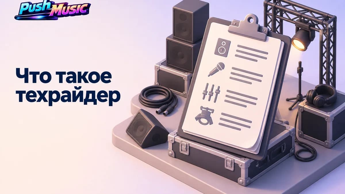 Что такое техрайдер — Что такое техрайдер и как его составить артисту