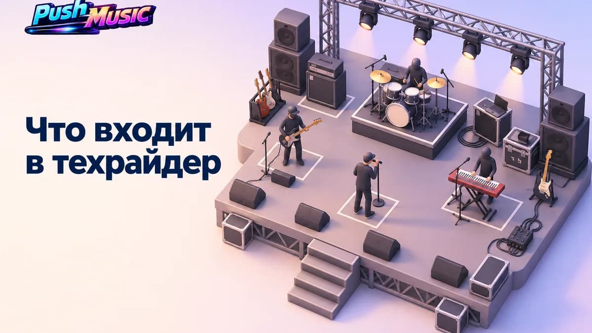 Что входит в техрайдер — Что такое техрайдер и как его составить артисту