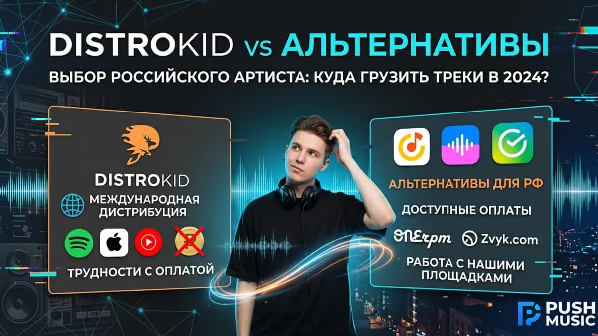 Сравнение DistroKid с альтернативами для российского артиста: ONErpm, Amuse Free и Звук по тарифам и выводу денег