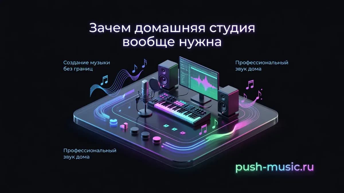 Зачем нужна домашняя студия: профессиональный звук дома и создание музыки без ограничений по времени