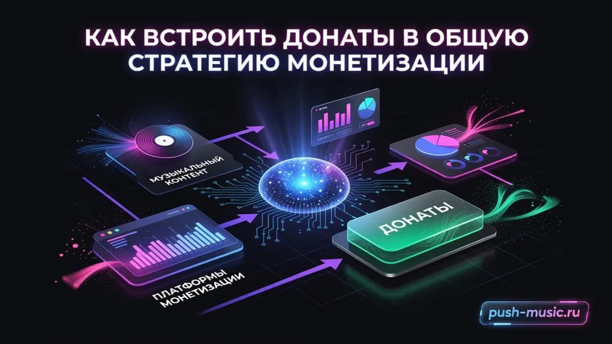Как встроить донаты в общую стратегию монетизации: платформы, музыкальный контент и поддержка аудитории