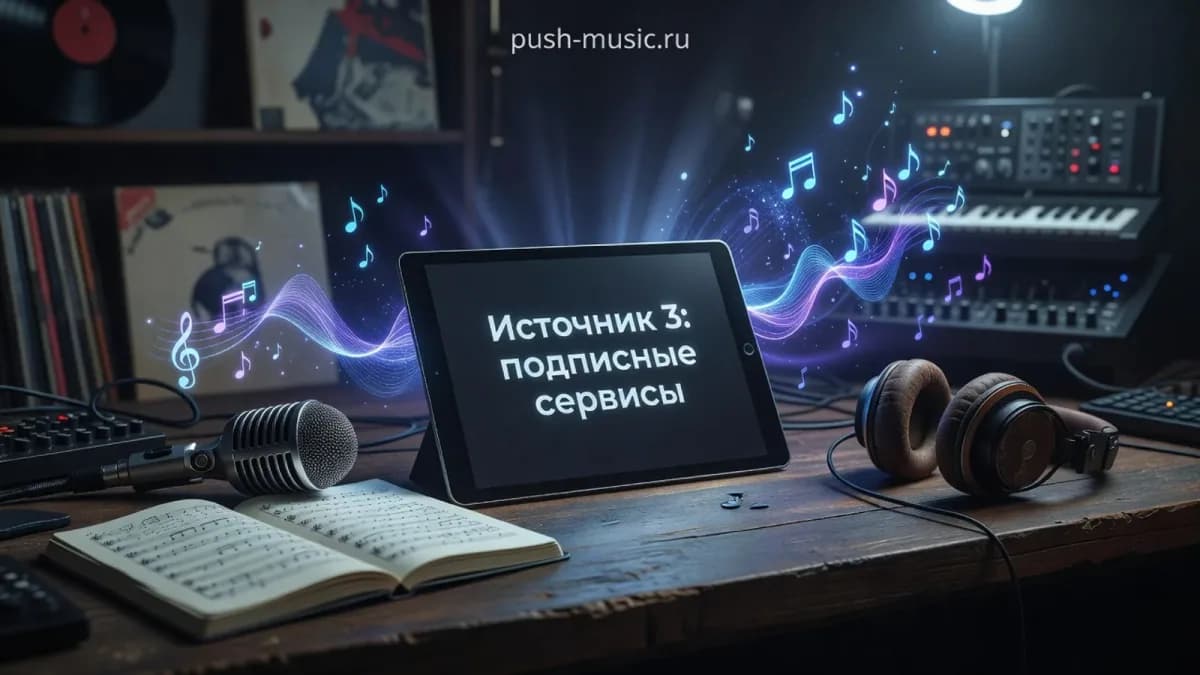 Источник 3: подписочные сервисы сэмплов с безлимитной библиотекой лупов и ванов