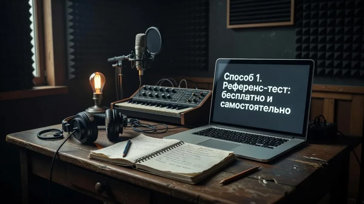 Способ 1 — референс-тест: бесплатная и самостоятельная проверка трека на фоне эталонных записей