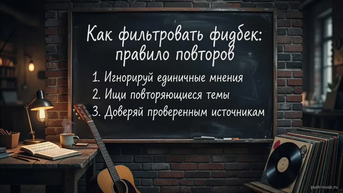 Как фильтровать фидбек: игнорировать единичные мнения, искать повторяющиеся темы и доверять проверенным источникам