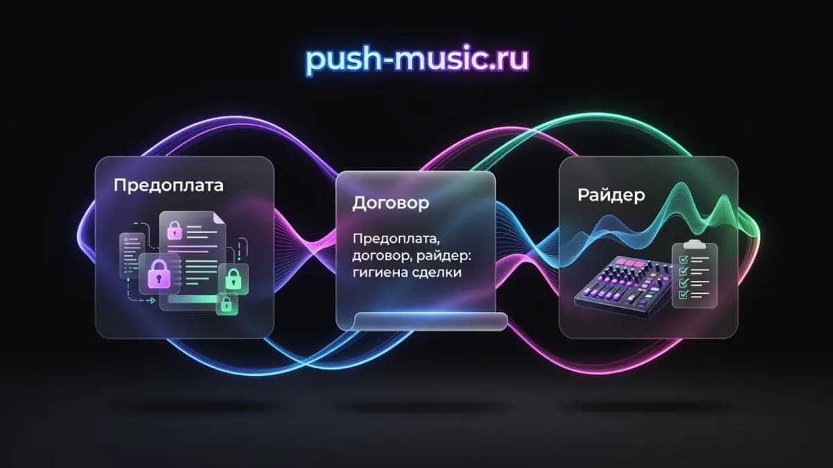 Предоплата, договор и райдер: гигиена сделки при согласовании выступления