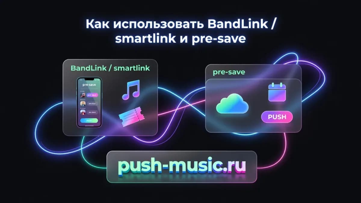 Как использовать BandLink, smartlink и pre-save для первых прослушиваний