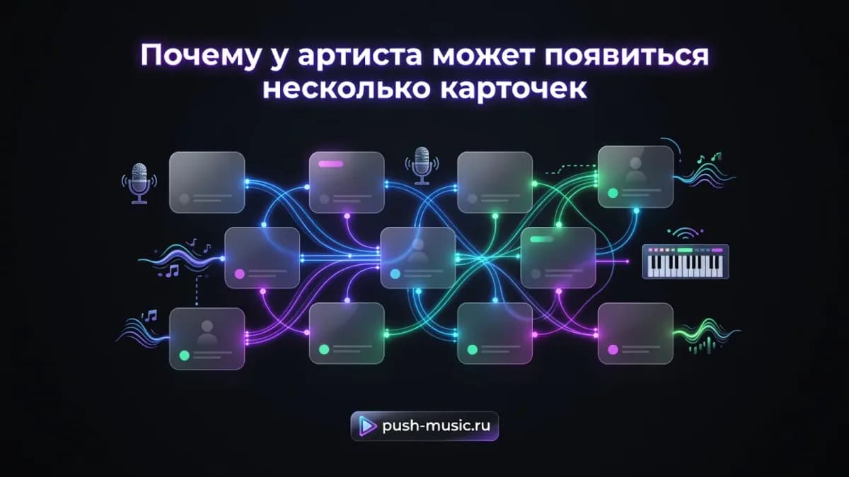 Почему у артиста появляется несколько карточек на площадках: дубли профилей и разрозненные релизы