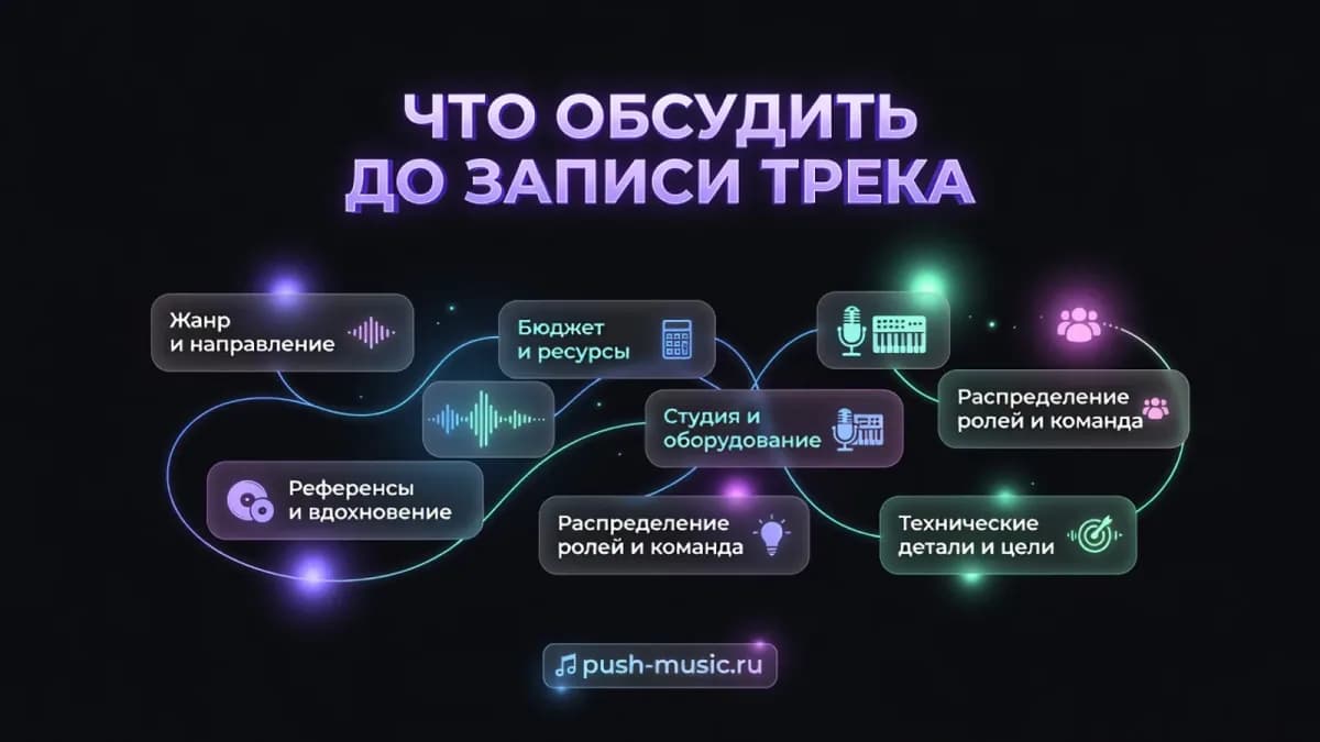 Что обсудить до записи совместного трека: жанр и направление, бюджет, студия, распределение ролей, референсы