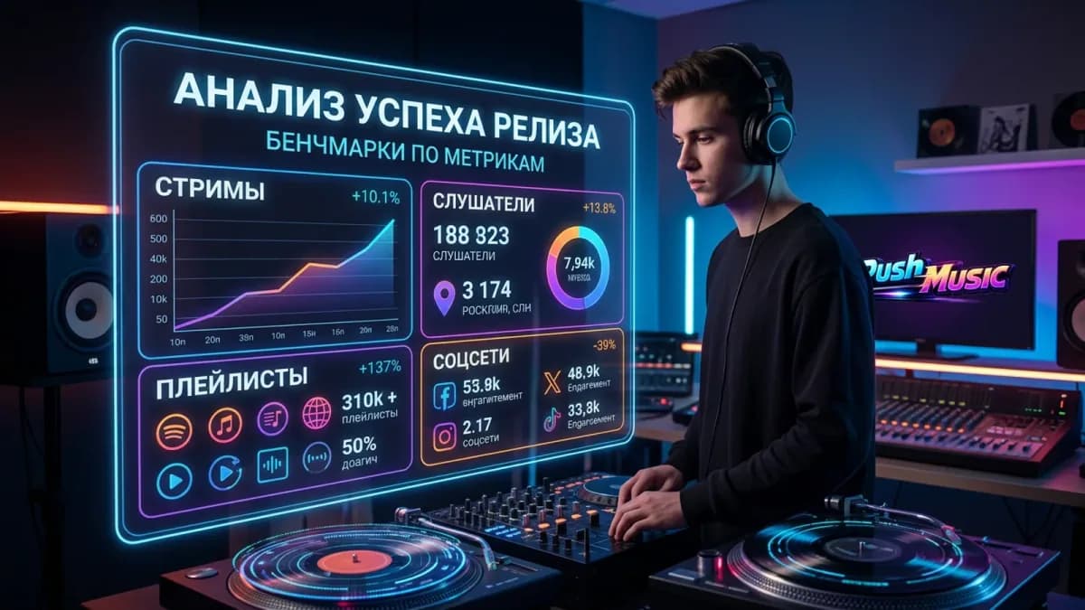 Бенчмарки успешного релиза на Яндекс Музыке: ориентиры по дослушиваниям, сохранениям и доле рекомендаций