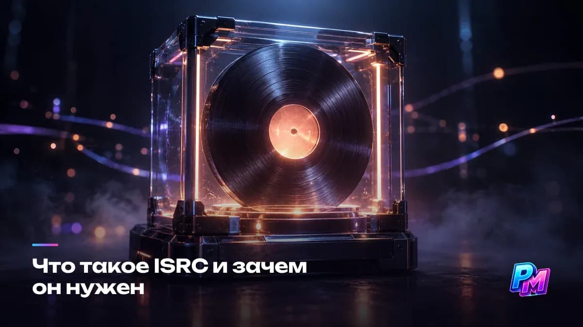 ISRC — уникальный код записи: он закрепляется за конкретной фонограммой на всю её жизнь