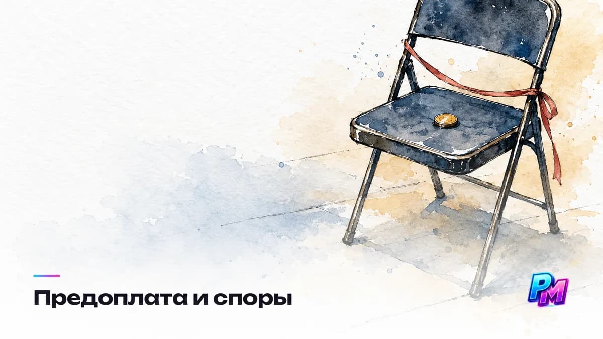 Предоплата и споры: половина вперёд — норма, а риск снижают письменно зафиксированный объём и срок, понятная политика возврата, чек и финальные файлы после полного расчёта