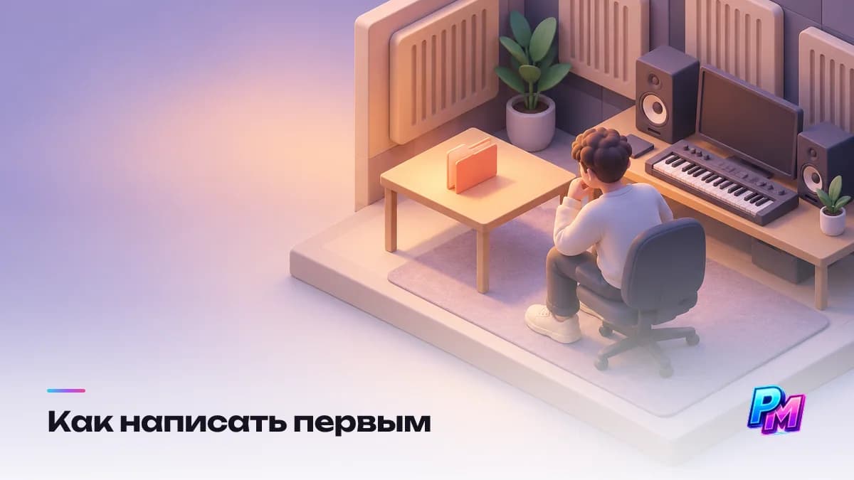 Как написать первым: один выбранный бит вместо папки, строка о том, почему именно этому артисту, и понятное предложение вместо «может, что-то сделаем»