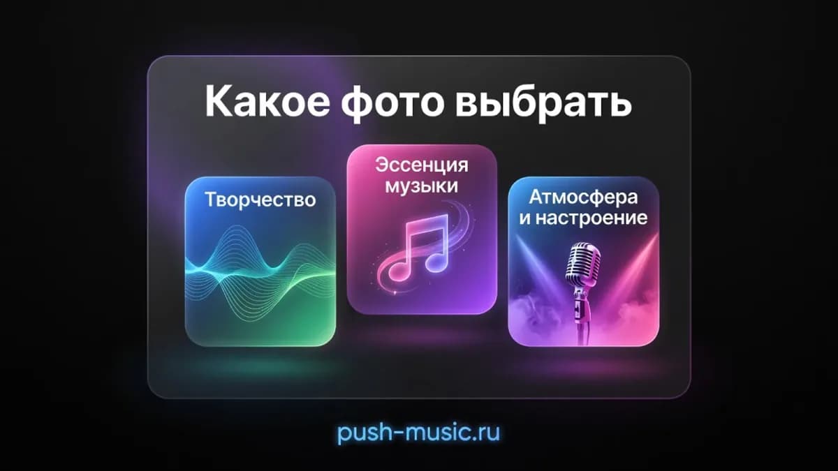 Какое фото артиста выбрать: творчество, эссенция музыки, атмосфера и настроение