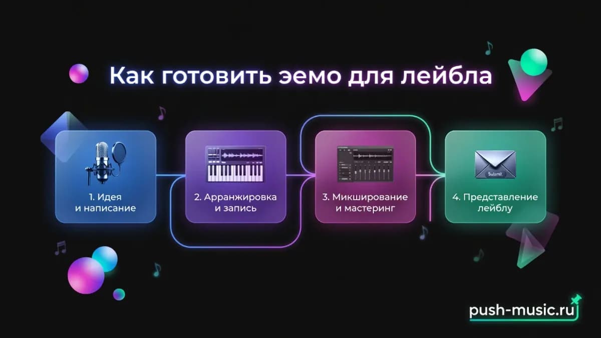 Как готовить демо для лейбла: идея и написание, аранжировка и запись, микширование и мастеринг, представление лейблу