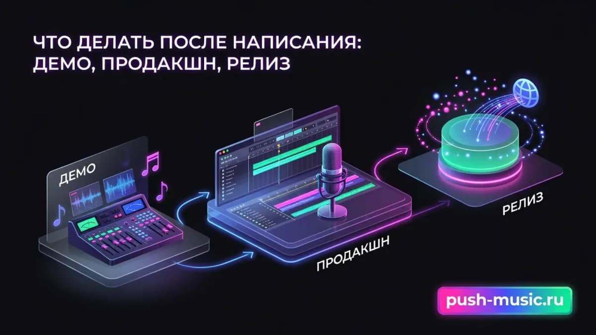 Что делать после написания песни: демо, продакшн и релиз