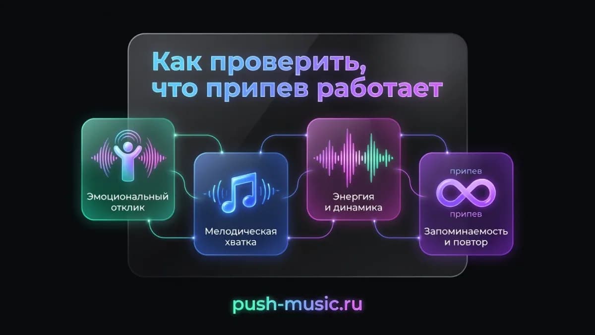 Как проверить, что припев работает: эмоциональный отклик, мелодическая хватка, энергия и динамика, запоминаемость
