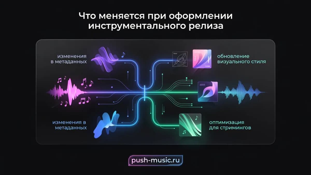 Что меняется при оформлении инструментального релиза: метаданные, визуальный стиль, оптимизация для стримингов