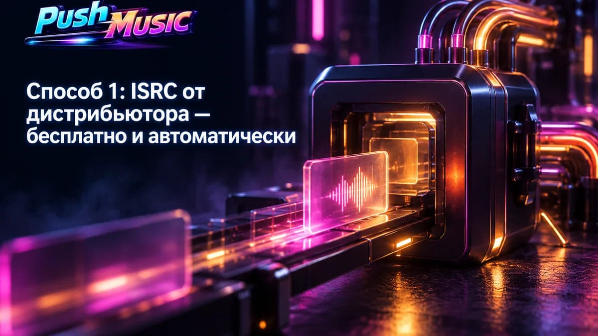 Способ 1: ISRC от дистрибьютора — бесплатно и автоматически