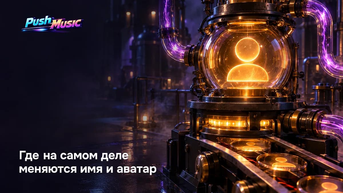 Где меняются имя и аватар: всё в разделе личных данных на id.yandex.ru, а не в самом приложении Музыки