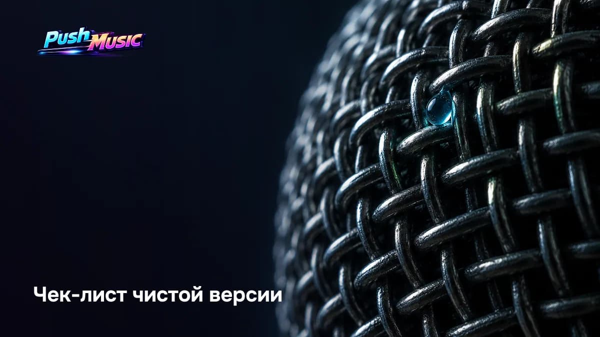 Чек-лист чистой версии: перезапись вместо заглушения, пометка (Clean) в названии и снятая метка Explicit
