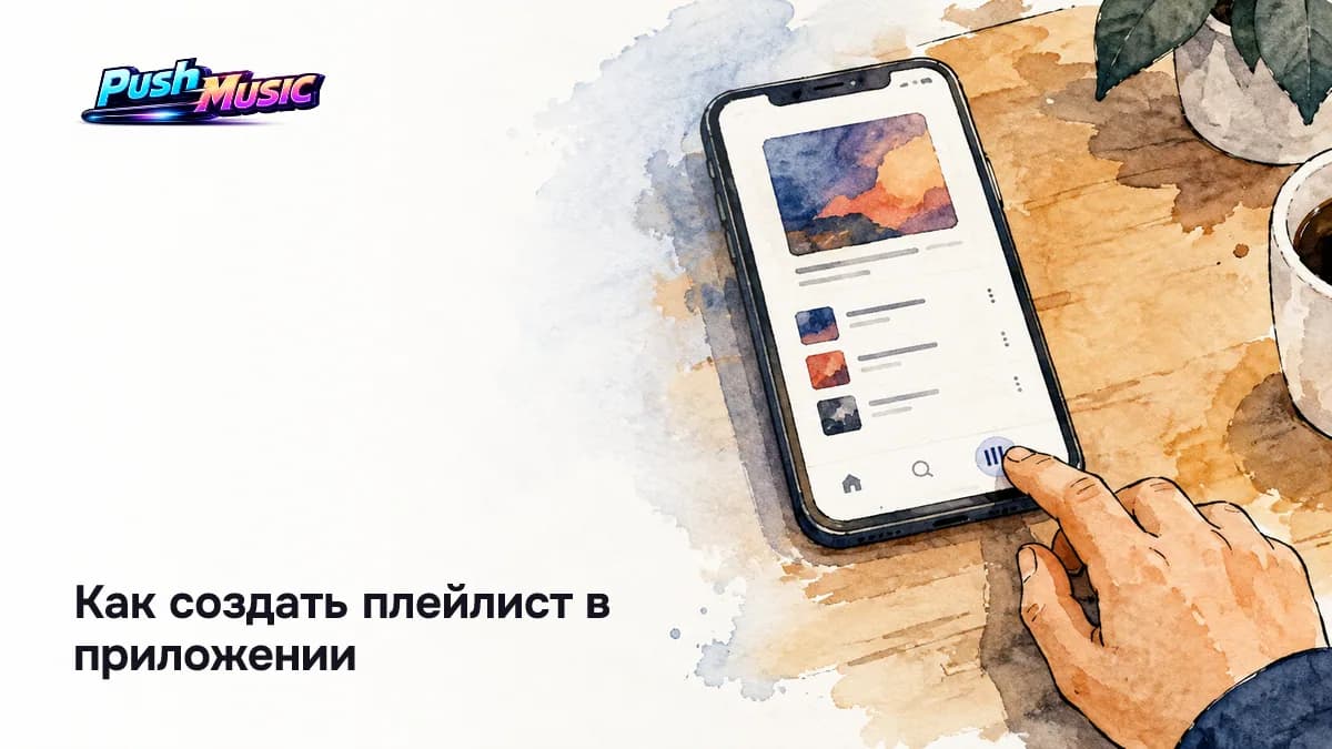 Как создать плейлист в приложении