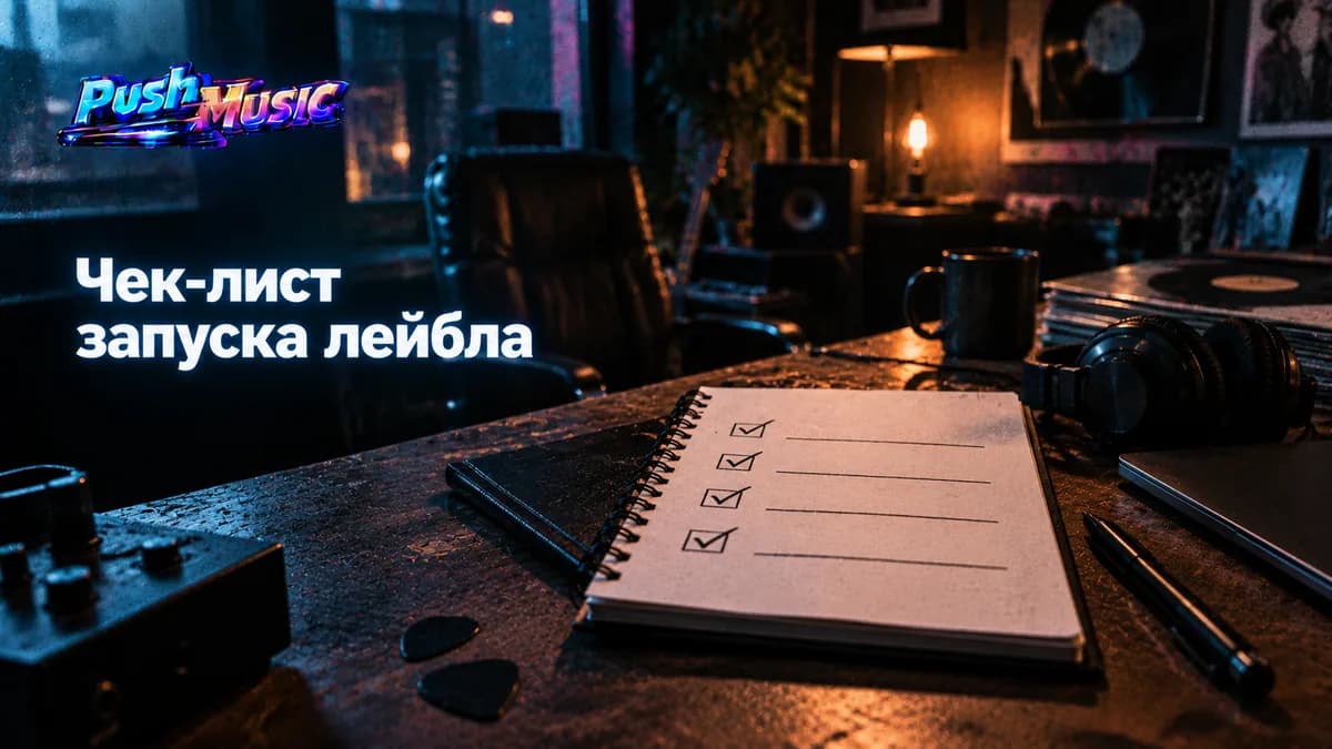 Чек-лист запуска лейбла — Как создать свой музыкальный лейбл в 2026: пошагово