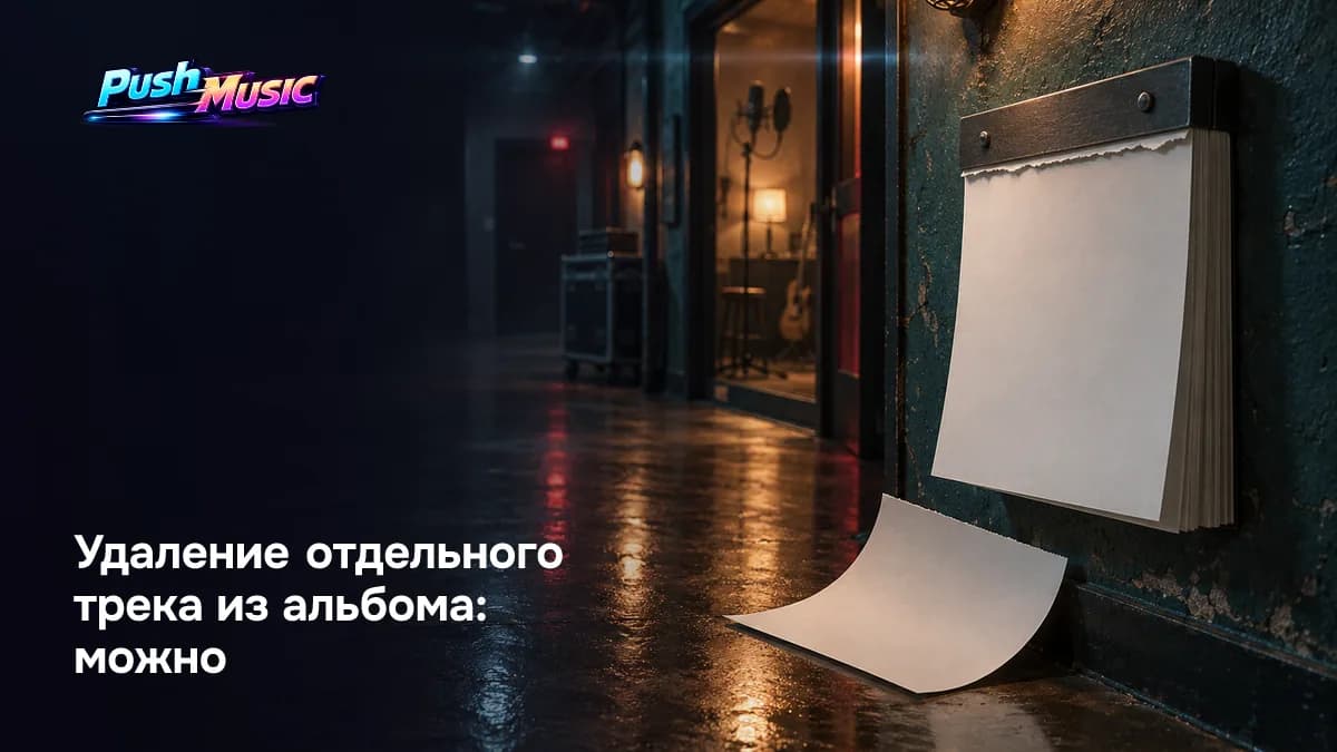 Удаление одного трека из альбома: дистрибьюторы это позволяют, но каждая площадка обрабатывает по-своему