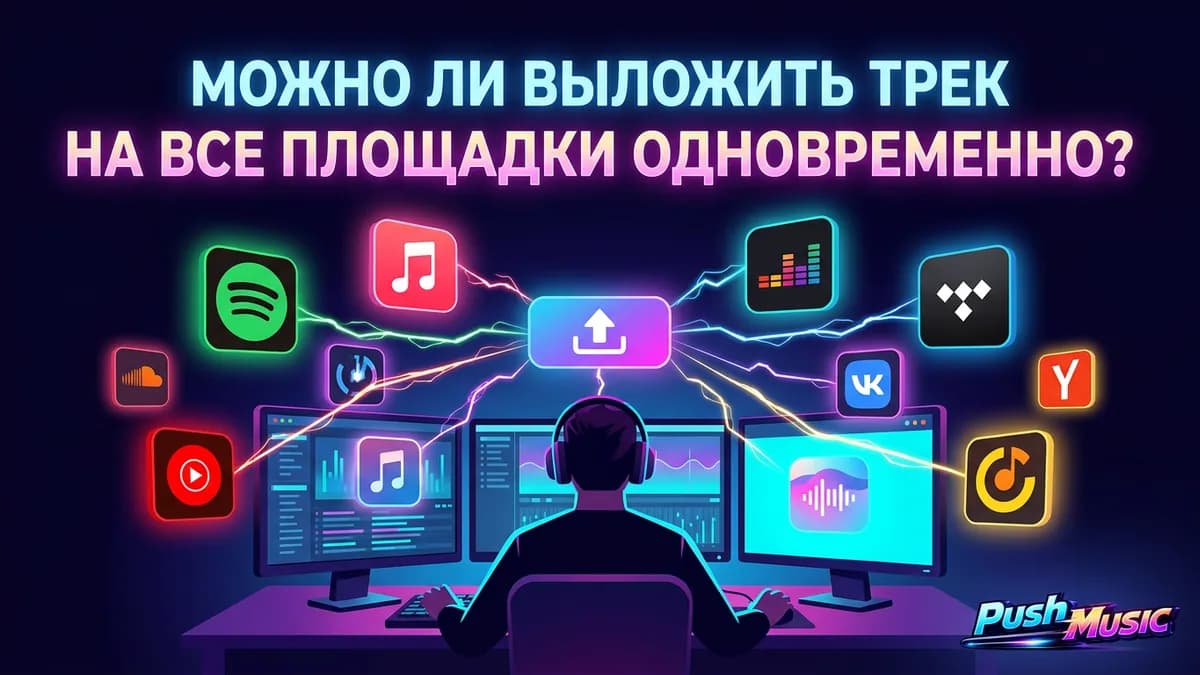 Можно ли выложить трек на все площадки одновременно: один релиз и список стримингов Spotify, Apple Music, VK Музыка, Яндекс Музыка