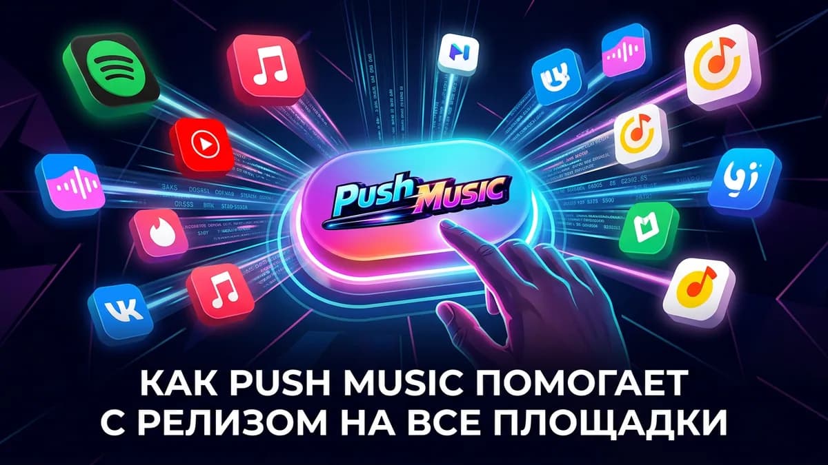Как Push Music помогает с релизом на все площадки: дистрибуция и продвижение трека на стримингах