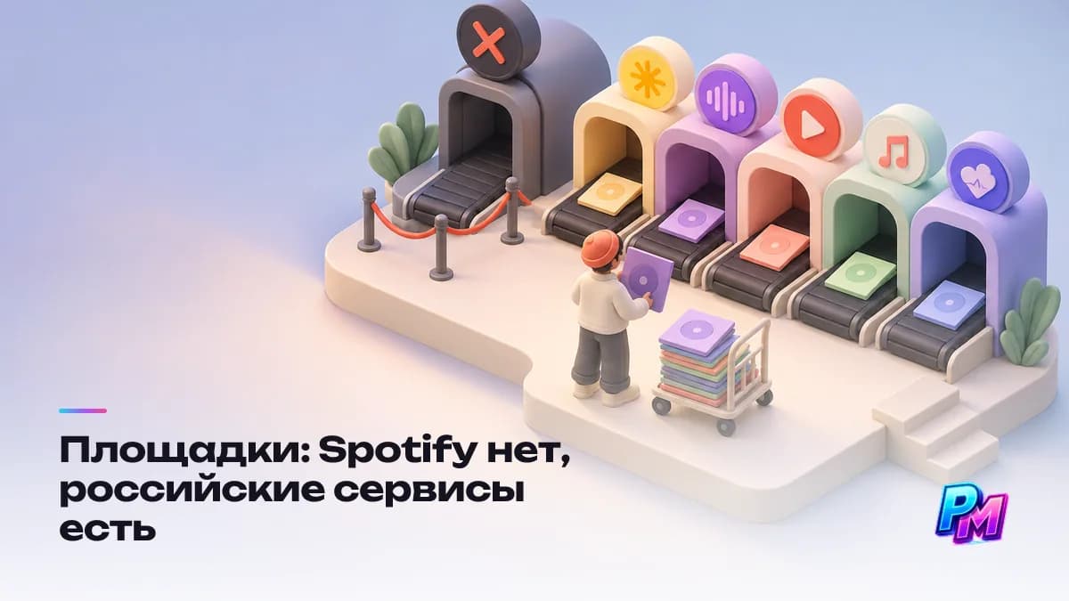 Площадки для артиста из Беларуси: Spotify в стране не работает, доступны Яндекс Музыка, VK Музыка, Apple Music, YouTube Music и Deezer, но релиз всё равно поставляется и за рубеж