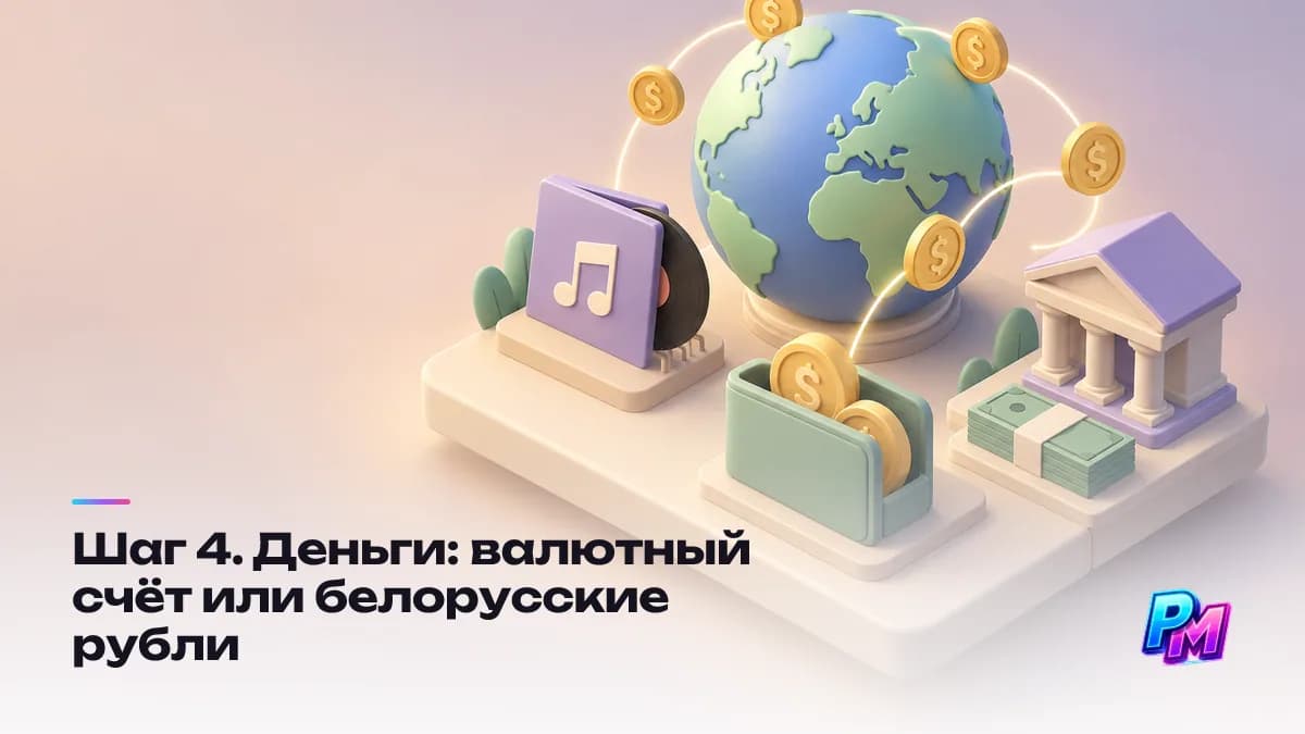 Деньги из Беларуси: роялти считаются в долларах и доходят на валютный счёт или в белорусских рублях после конвертации, налог платится по месту резидентства