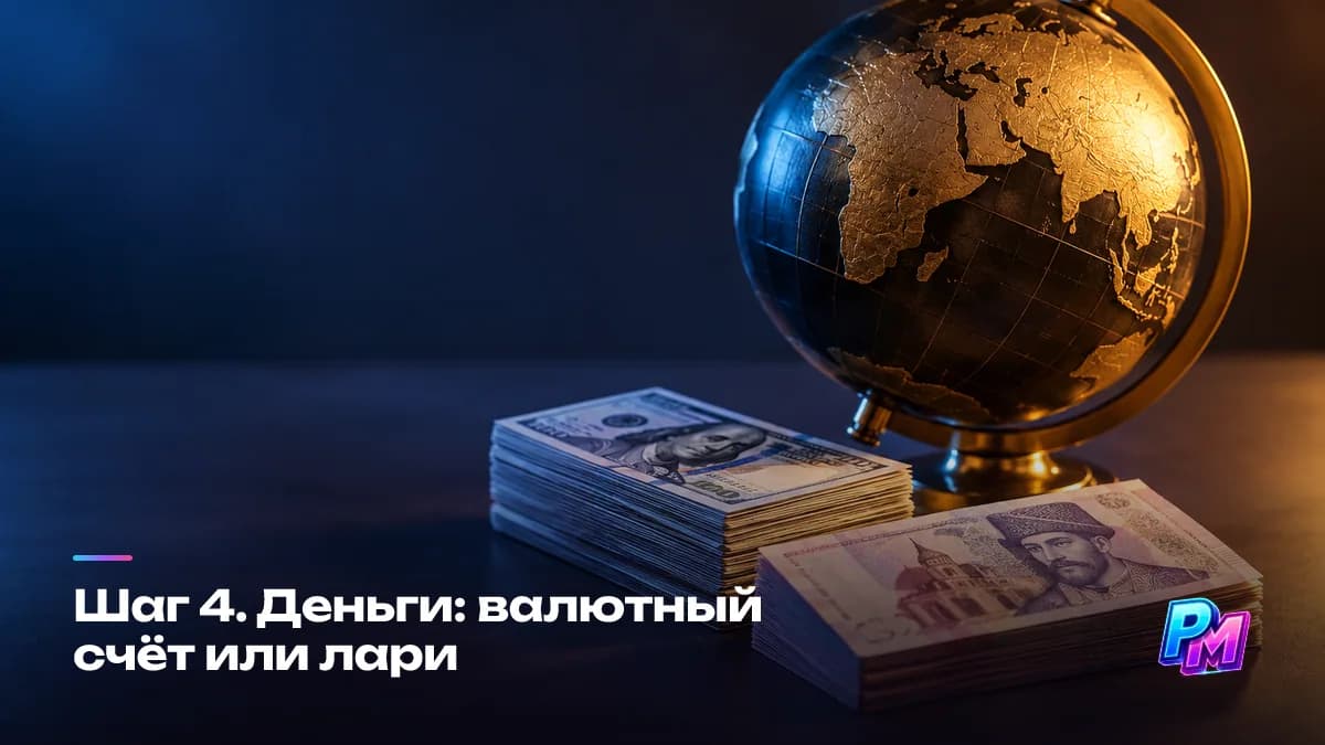 Деньги из Грузии: роялти считаются в долларах и приходят на валютный счёт или в лари после конвертации, налог платится по месту резидентства