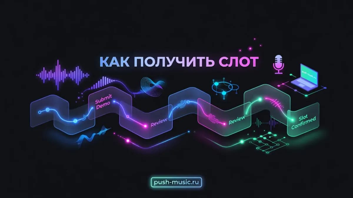 Как получить слот на разогреве: отправка демо, рассмотрение заявки и подтверждение выступления
