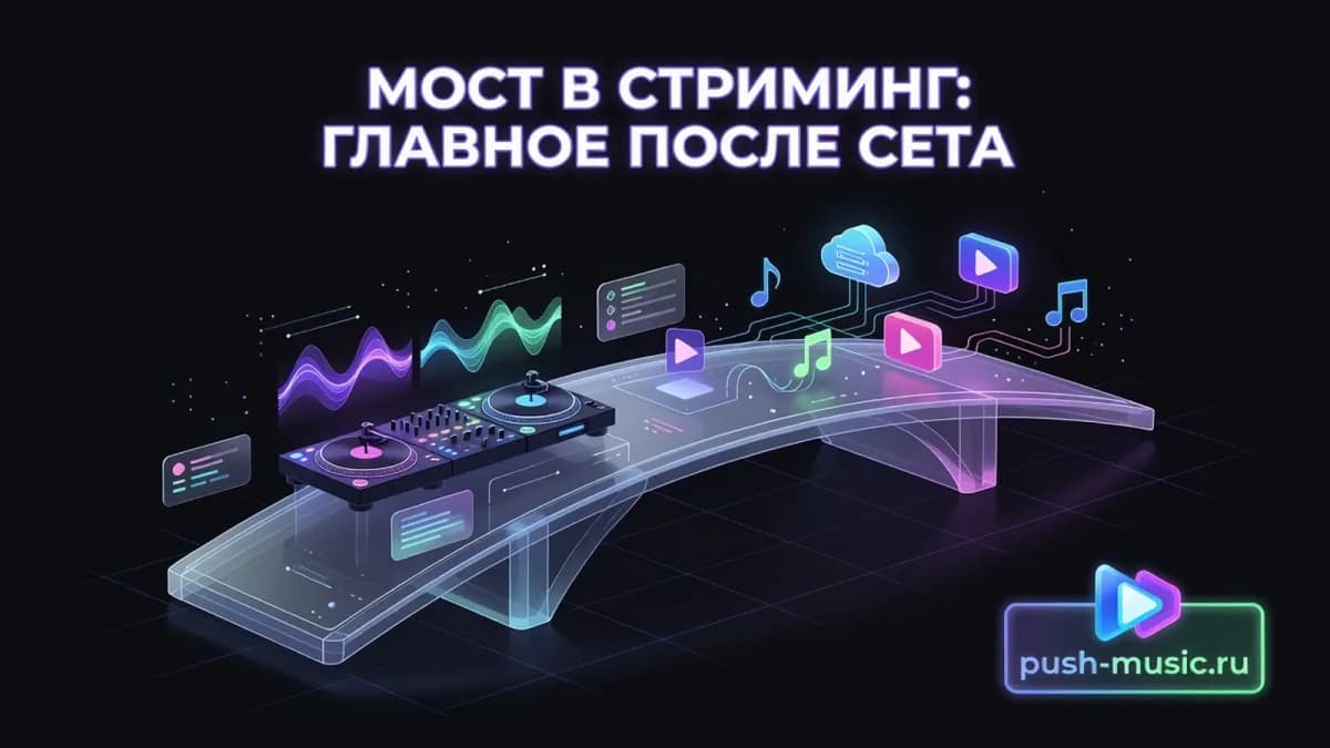 Мост в стриминг — главное после сета: перевести зрителей концерта в слушателей на площадках
