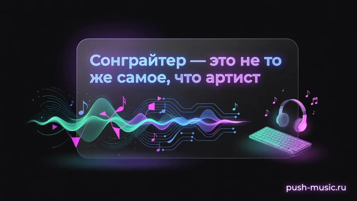 Сонграйтер — это не то же самое, что артист: разные роли и разные источники дохода