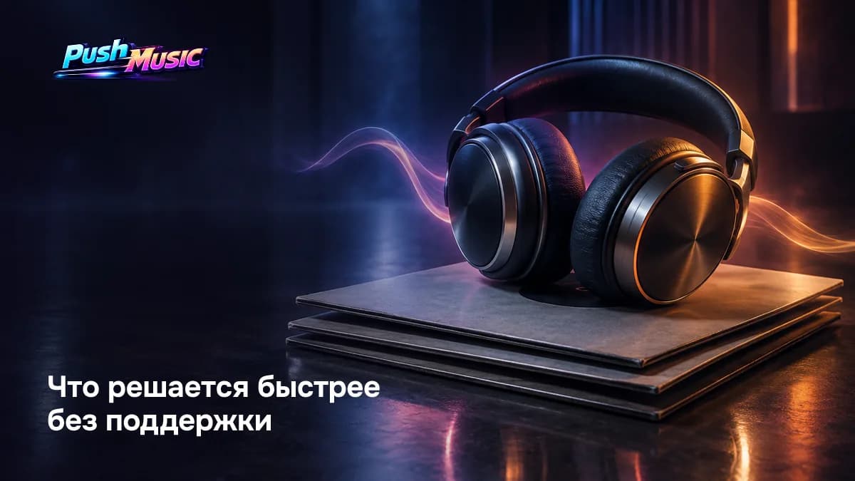 Что решается без поддержки: проверить оплату Плюса в настройках аккаунта и статус трека в каталоге