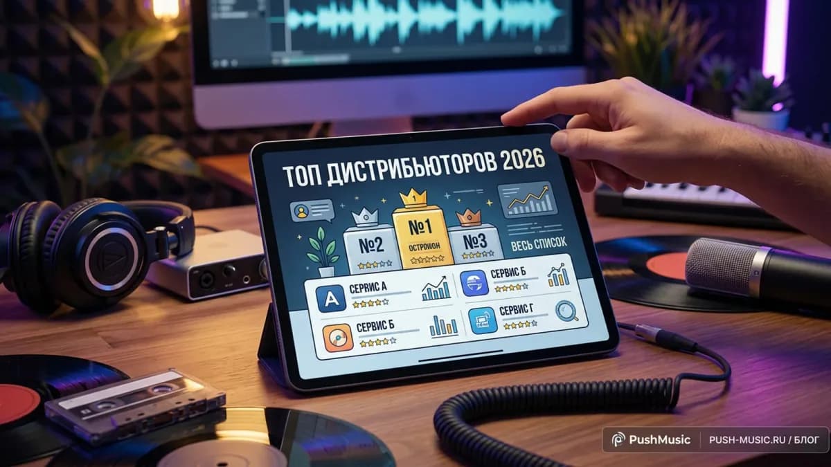 Топ дистрибьюторов музыки 2026: DistroKid, TuneCore, Amuse и другие сервисы для выпуска релизов
