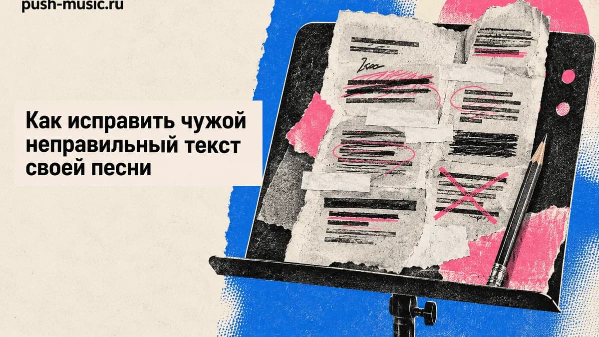 Как исправить чужой неправильный текст своей песни