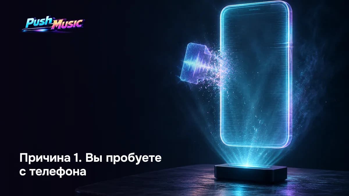 Почему музыка не грузится с телефона: выбрать аудиофайл с устройства можно только в веб-версии ВКонтакте