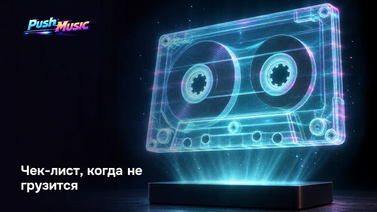Чек-лист, когда трек не грузится в ВК: веб-версия, MP3 до 200 МБ, оригинал файла и отсутствие чужой фонограммы