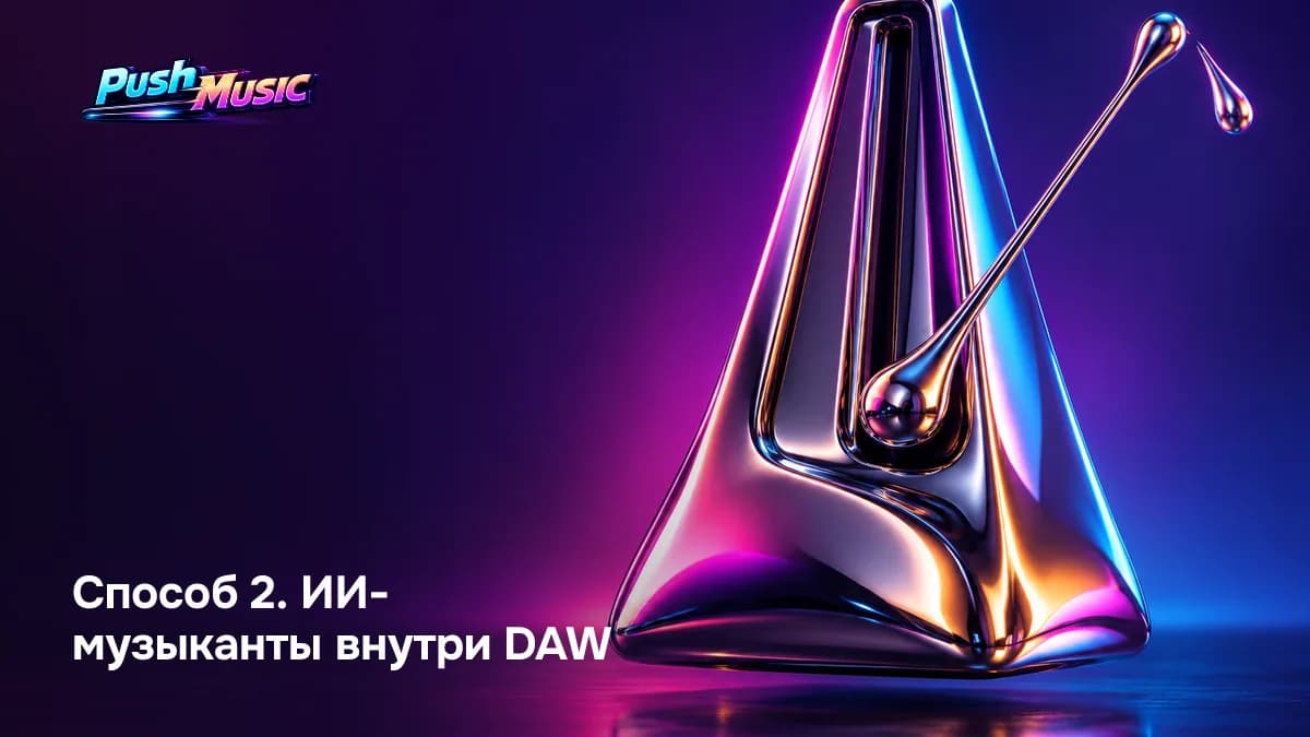 ИИ-музыканты внутри DAW: Session Players играют партии по вашим аккордам, и каждая нота остаётся редактируемой