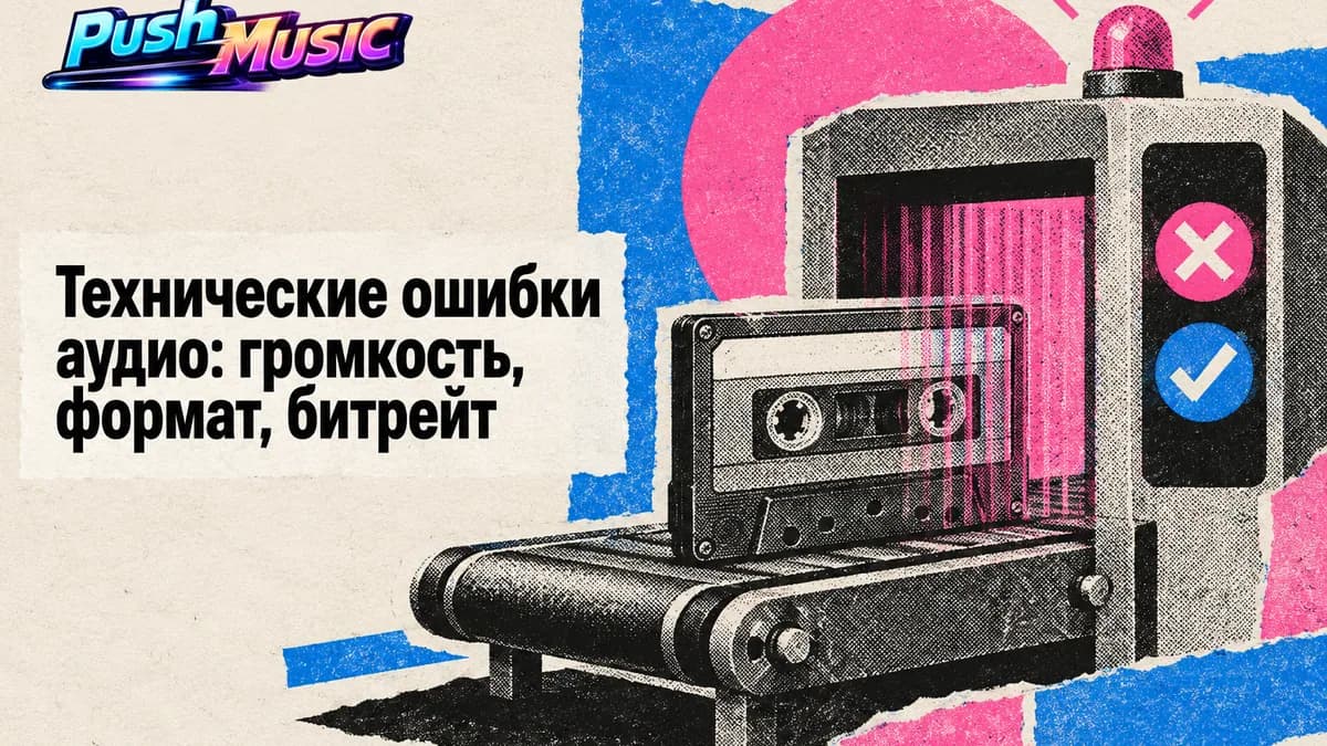 Технические ошибки аудио: громкость, формат, битрейт