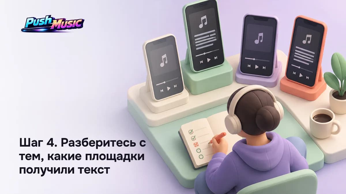 Шаг 4. Разберитесь с тем, какие площадки получили текст