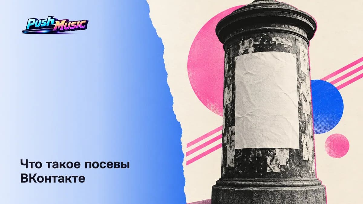 Что такое посев ВКонтакте: пост с треком в тематическом паблике, который видят его подписчики в ленте