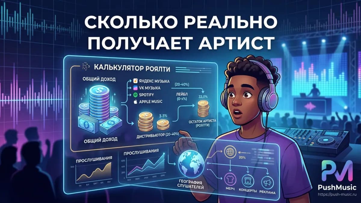 Сколько реально получает артист: калькулятор роялти Яндекс Музыки — доход, прослушивания и доля артиста